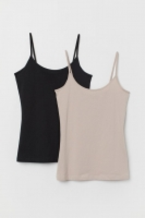  2-pack jersey strappy tops £4.00