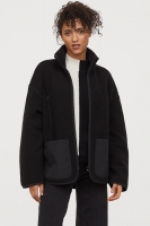 HM   Faux shearling jacket