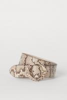 HM   Snakeskin-patterned waist belt