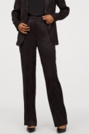 HM   Jacquard-weave suit trousers