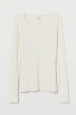 HM   V-neck cotton top