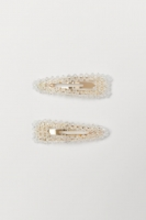  2-pack hair clips with beads £4.00