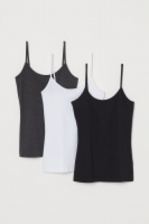 3-pack jersey strappy tops £7.00