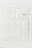 HM   Washed cotton duvet cover set