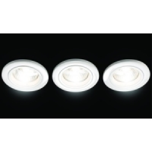Fire Rated Fixed Downlight White Pk3