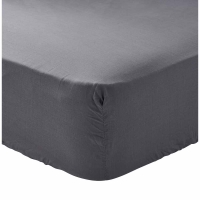Wilko  Wilko Easy Care Charcoal Double Fitted Sheet