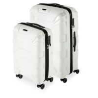 Aldi  White Suitcase Set