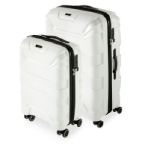 White Suitcase Set