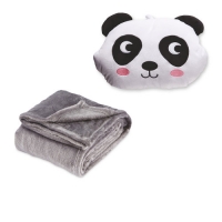 Aldi  Childrens Panda Cushion & Blanket