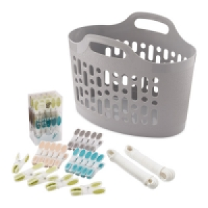 Aldi  Laundry Caddy Set Grey