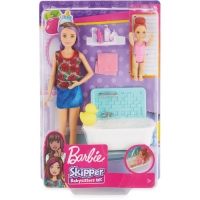 Aldi  Barbie Babysitter Pink Doll Set
