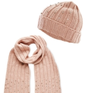 Ladies Pastel Hat And Scarf