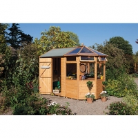 Wickes  Rowlinson 7 x 10 ft Shiplap Timber Potting Store Shed with G