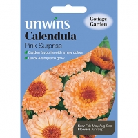 Wickes  Unwins Pink Surprise Calendula Seeds