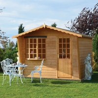 Wickes  Shire 10 x 6 ft Goodwood Traditional Summerhouse with Bay Wi