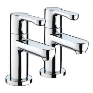 Wickes  Bristan Nero Basin Taps - Chrome