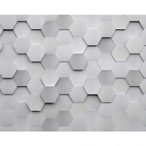 ohpopsi Metal Hexagons 3D Wall Mural - XL 3.5m (W) x 2.8m (H £80.00