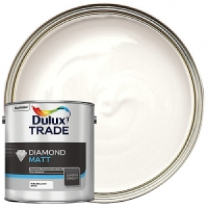 Dulux Trade Diamond Matt Emulsion Paint - Pure Brilliant Whi £27.00