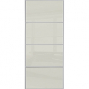 Spacepro Sliding Wardrobe Door Silver Framed Four Panel Arct £160.00