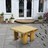Wickes  Low Level Sleeper Garden Table - 700mm