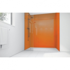 Mermaid Amber Acrylic Single Shower Panel 2400mm x 900mm £378.00