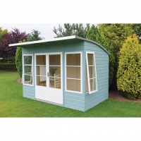 Wickes  Shire 10 x 6 ft Orchid Curved Roof Double Door Summerhouse w
