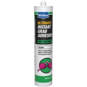 Wickes Ultimate Instant Grab Adhesive Clear - 290ml £6.00
