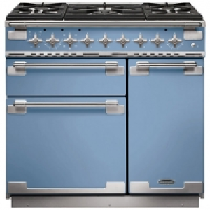 Rangemaster Elise 90cm Dual Fuel Range Cooker - China Blue £2,699.00