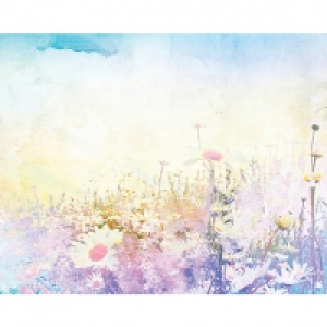 ohpopsi Flowery Meadow Wall Mural - L 3m (W) x 2.4m (H) £60.00