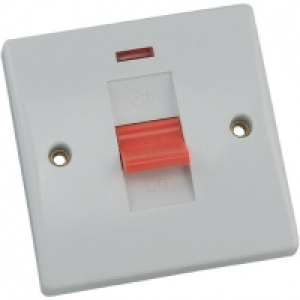 Schneider Ultimate 50AMP Control Switch & Neon 1 Gang £5.00