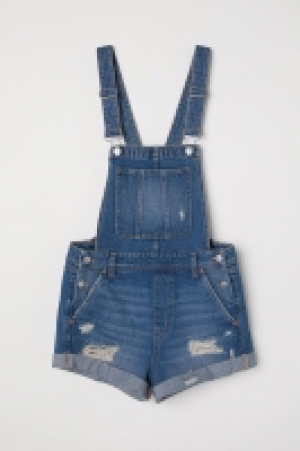 HM   Denim dungaree shorts