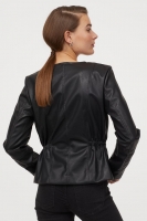 HM   Imitation leather jacket