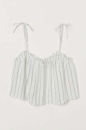 HM   Short frill-trim strappy top