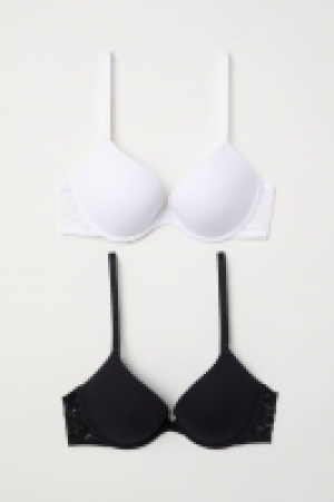 HM   2-pack cotton push-up bras