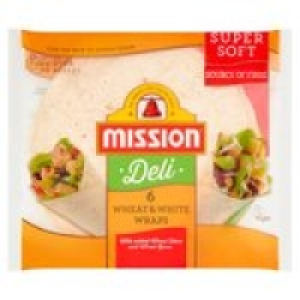 Mission Deli Wheat & White Wraps £1.00