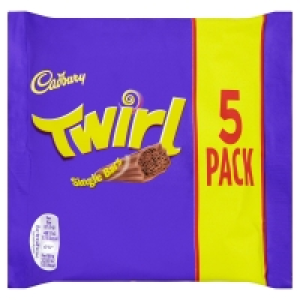 Cadbury Twirl Chocolate Bar 5 Pack 107.5g £1.00
