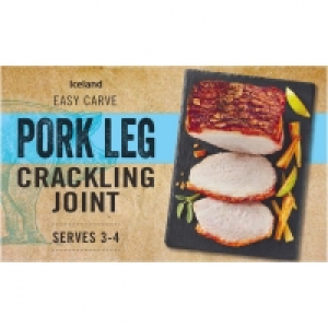 Iceland Pork Leg Crackling Joint 600g £3.00