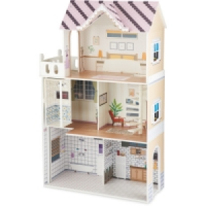 Wooden Open Plan Dolls House