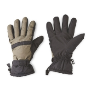 Aldi  Mens Olive/Black Gloves