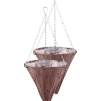 Aldi  Chestnut Cone Hanging Basket 2 Pack