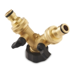 Aldi  Gardenline Brass Hose Splitter