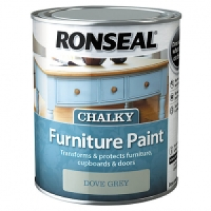 Ronseal Chalky Furniture Paint - Dove Grey 750ml £13.00