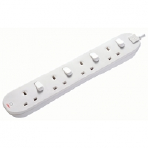 Masterplug 4 Socket Individually Switched Extension Lead - W £9.00