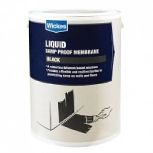 Wickes Bitumen Damp Proof Membrane Liquid - 5L £16.30