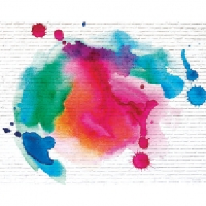 ohpopsi Ink Splattered Bricks Wall Mural - XL 3.5m (W) x 2.8 £80.00