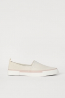 HM   Canvas slip-on trainers