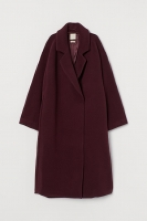 HM   Knee-length wool-blend coat