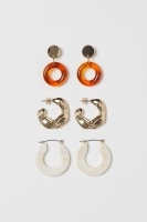 HM   3 pairs earrings