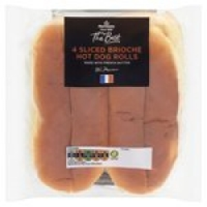 Morrisons The Best Brioche Hot Dog Rolls &pound;1.00