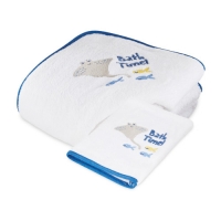 Aldi  Sea Hooded Baby Towel & Mitt